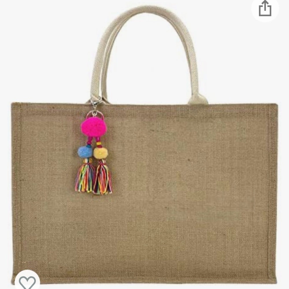 NEW Water Resistant Tote Bag with Tassel